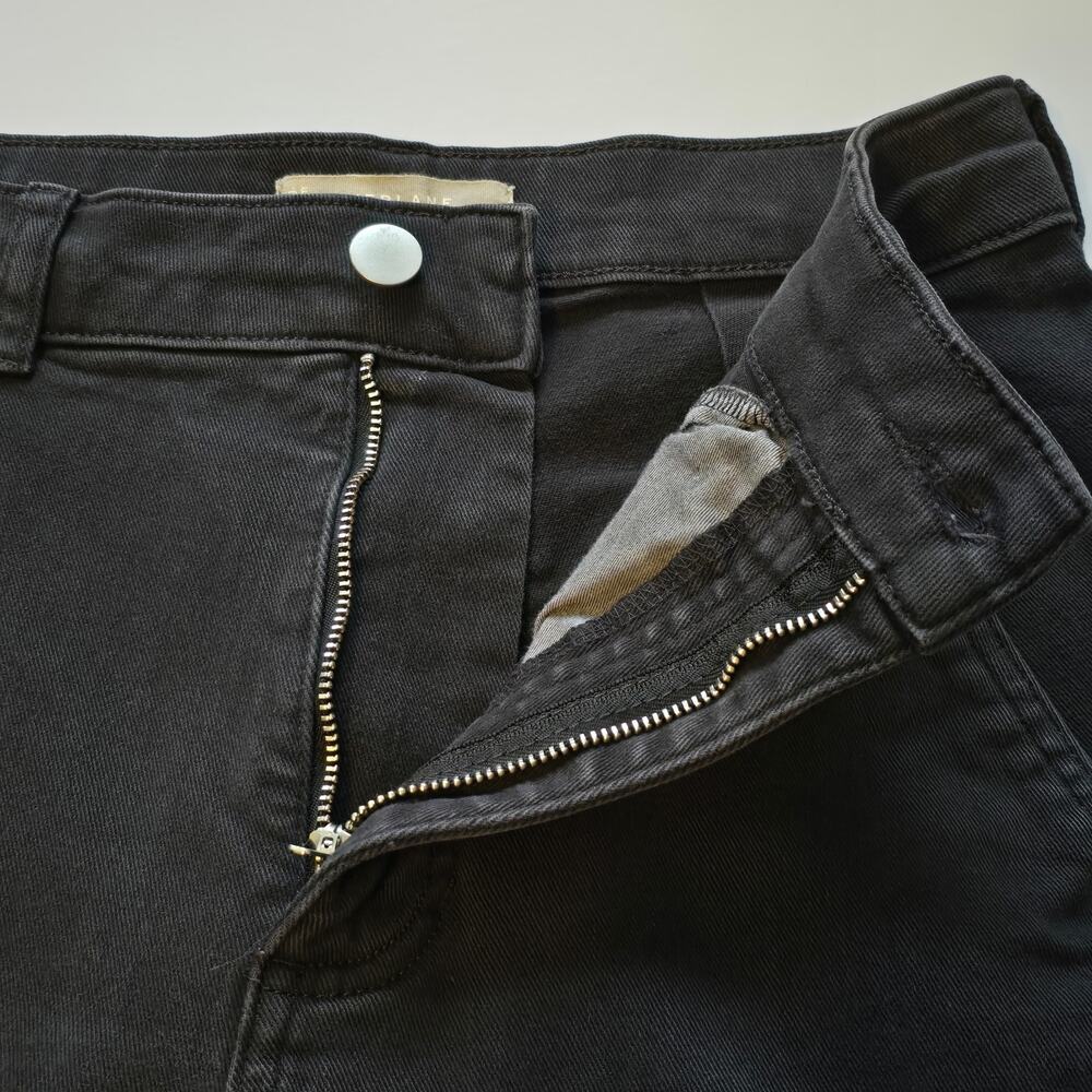 Everlane The Utility Barrel Pant Womens Size 2 Black Cropped High Rise Casual - Picture 6 of 12